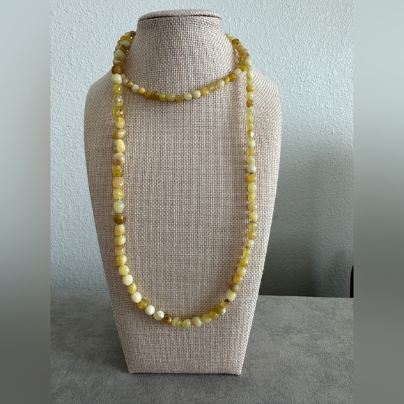 Sonoran yellow opal small nugget necklace by Jay King - Picture 4 of 14